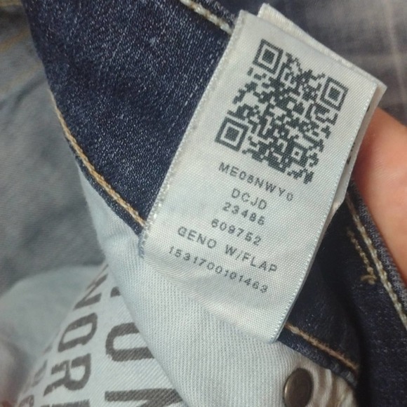 TRUE religion geno with flap relaxed slim paint splatter distressed jeans sz 32 - Picture 6 of 7